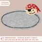 Preview: Stickdatei Doodle-Rahmen Sterne 10x10 cm | Applikation