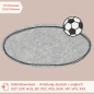 Preview: Stickdatei Doodle-Rahmen Fußball 10x10 cm | Applikation | blanko