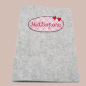 Preview: Stickdatei Doodle-Rahmen Herzen "Mutterpass" 10x10 cm | Applikation