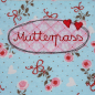 Preview: Stickdatei Doodle-Rahmen Herzen "Mutterpass" 10x10 cm | Applikation