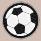Preview: Stickdatei Fußball Untersetzer Applikation für 10x10cm Stickrahmen
