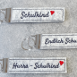 Preview: ITH Stickdateien Set - Schlüsselanhänger zur Einschulung | 4 Motive | 10x10 Rahmen