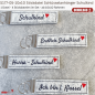 Preview: ITH Stickdateien Set - Schlüsselanhänger zur Einschulung | 4 Motive | 10x10 Rahmen