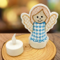 Preview: 6 ITH-Stickdateien Engel LED-Cover für 10 x 10 cm Stickrahmen Schutzengel Set 1