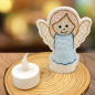 Preview: 6 ITH-Stickdateien Engel LED-Cover für 10 x 10 cm Stickrahmen Schutzengel Set 1