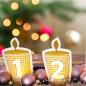 Preview: 4 ITH-Stickdateien LED-Teelicht-Cover Adventskranz-Kerzen im Set für 10 x 10 cm Stickrahmen