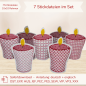 Preview: 7 ITH Stickdateien LED Teelicht Cover Kerzen für 10x10 cm Stickrahmen