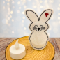 Preview: 6 ITH Stickdateien LED-Cover Hasen für den 10x10cm Stickrahmen Osterhasen im Set