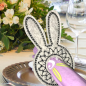 Preview: Stickdatei Serviettenring Hase ITH für den 10x10cm Stickrahmen