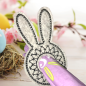 Preview: Stickdateien-Set 8 Serviettenringe Hase ITH für den 18x30cm Stickrahmen