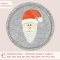 Preview: Weihnachtsuntersetzer Stickdatei für den 10x10 cm Stickrahmen