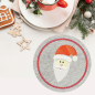 Preview: Stickdatei Nikolausuntersetzer Nikolaus für den 10x10cm Stickrahmen