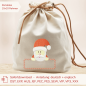 Preview: Weihnachtsmann / Nikolaus mit Schild Stickdatei für 10x10er Rahmen