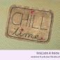 Preview: Stickdatei Aufnäher CHILL-time für 10x10cm Stickrahmen