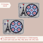 Preview: ITH-Stickdatei 2er Set MugRug Untersetzer mit Eiffelturm für Frankreich-Liebhaber für 13x18cm Stickrahmen
