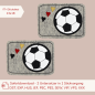 Preview: ITH-Stickdatei 2er Set MugRug Untersetzer für Fußball-Fans für 13x18er Stickrahmen