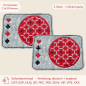 Preview: 1. ITH-Stickdatei 2er-Set MugRug Untersetzer für Kartenspieler, ITH MugRug mit Kartensymbolen, Kreuz Pik Herz Karo, Stickdatei 13x18 cm