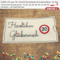 Preview: Stickdatei ITH Schokohülle 20 Herzlichen Glückwunsch S380-05-20