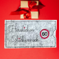 Preview: Stickdatei ITH Schokohülle "Herzlichen Glückwunsch" Zahl 60 | Geburtstag | Jubiläum