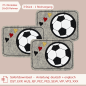 Preview: ITH-Stickdatei 3er Set MugRug Untersetzer für Fußball-Fans für 16 x 26 cm Stickrahmen
