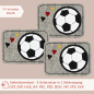 Preview: ITH-Stickdatei 3er Set MugRug Untersetzer für Fußball-Fans für 16 x 26 cm Stickrahmen