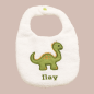 Preview: ITH-Stickdatei Lätzchen mit Dino - Applikation für 18x30er Stickrahmen S091-390-01
