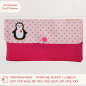 Preview: Stickdatei ITH Tasche mit Pinguin Etui / Stiftetasche für den 18 x 30 cm Stickrahmen