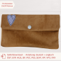 Preview: ITH Stickdatei Kosmetiktasche mit Doodle-Herz bestickt | 18x30cm Stickrahmen | In the Hoop Stickdatei