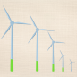 Preview: Gesticktes Windrad als digitale Vollstickdatei