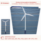 Preview: 3D-Stickdatei Windrad mit beweglichen Rotorblättern