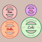 Preview: 4 Stickdateien Stempel - Applikation Hunde - Knochen für 10x10 / 13x18 / 16x26 / 18x30 cm Stickrahmen im Set