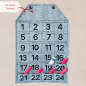 Preview: Stickdatei ITH Adventskalender mit freiem Textfeld für 20x30 cm Stickrahmen