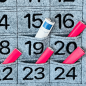 Preview: Stickdatei ITH Adventskalender mit freiem Textfeld für 20x30 cm Stickrahmen