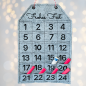 Preview: Stickdatei ITH Adventskalender mit freiem Textfeld für 20x30 cm Stickrahmen
