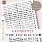 Preview: 46 Kerzentattoos Schön, dass du da bist PDF Vorlage zum Ausdrucken - Wasserschiebefolie - Stabkerzen - 