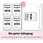 Preview: Druckvorlage Ein guter Jahrgang 1976 Weinbanderole und Weinetikett zum Geburtstag PDF Bastelvorlage zum Ausdrucken DIY