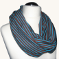 Preview: Loop aus Baumwolljersey braun-blau