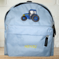 Preview: Kindergartenrucksack mit Wunschmotiv und Name bestickt Farbe: hellblau -personalisiert-
