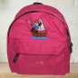Preview: Kindergartenrucksack mit Wunschmotiv und Name bestickt Farbe: pink -personalisiert-