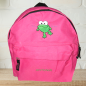 Preview: Kindergartenrucksack mit Wunschmotiv und Name bestickt Farbe: pink -personalisiert-