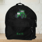 Preview: Kindergartenrucksack mit Wunschmotiv und Name bestickt Farbe: schwarz -personalisiert-