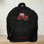 Preview: Kindergartenrucksack mit Wunschmotiv und Name bestickt Farbe: schwarz -personalisiert-