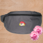 Preview: Gürteltasche grau bestickt Piratin