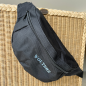 Preview: Gürteltasche schwarz bestickt -nur Name-