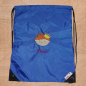Preview: Turnbeutel "Sporty" mit Wunschmotiv und Name bestickt für Kindergartenkinder & Große -personalisiert- Farbe: royalblau