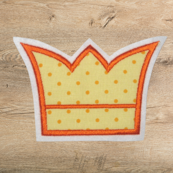 Preview: Stickdatei Krone - Applikation für 10x10cm Stickrahmen