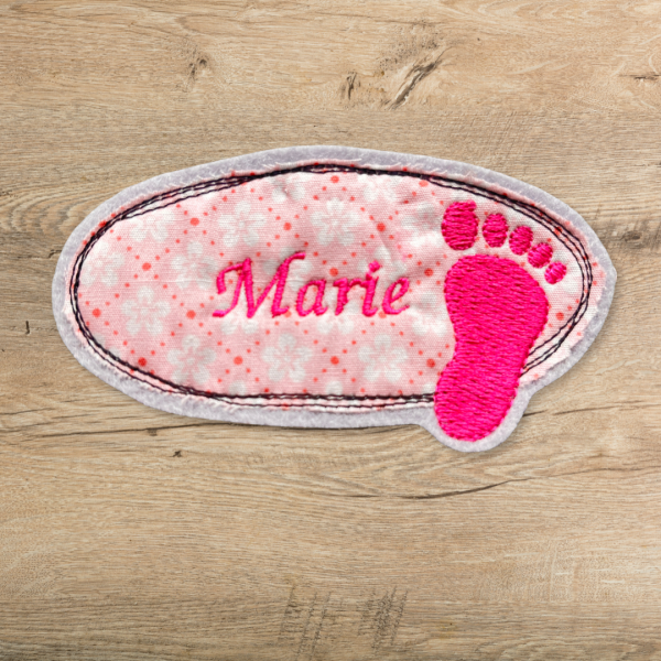 Aufnäher Fußabdruck 
