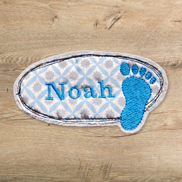 Aufnäher Fußabdruck 