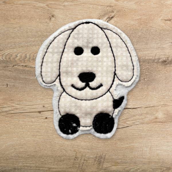 Aufnäher Hund - Doodle-Applikation