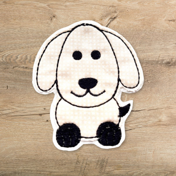 Aufnäher Hund - Doodle-Applikation